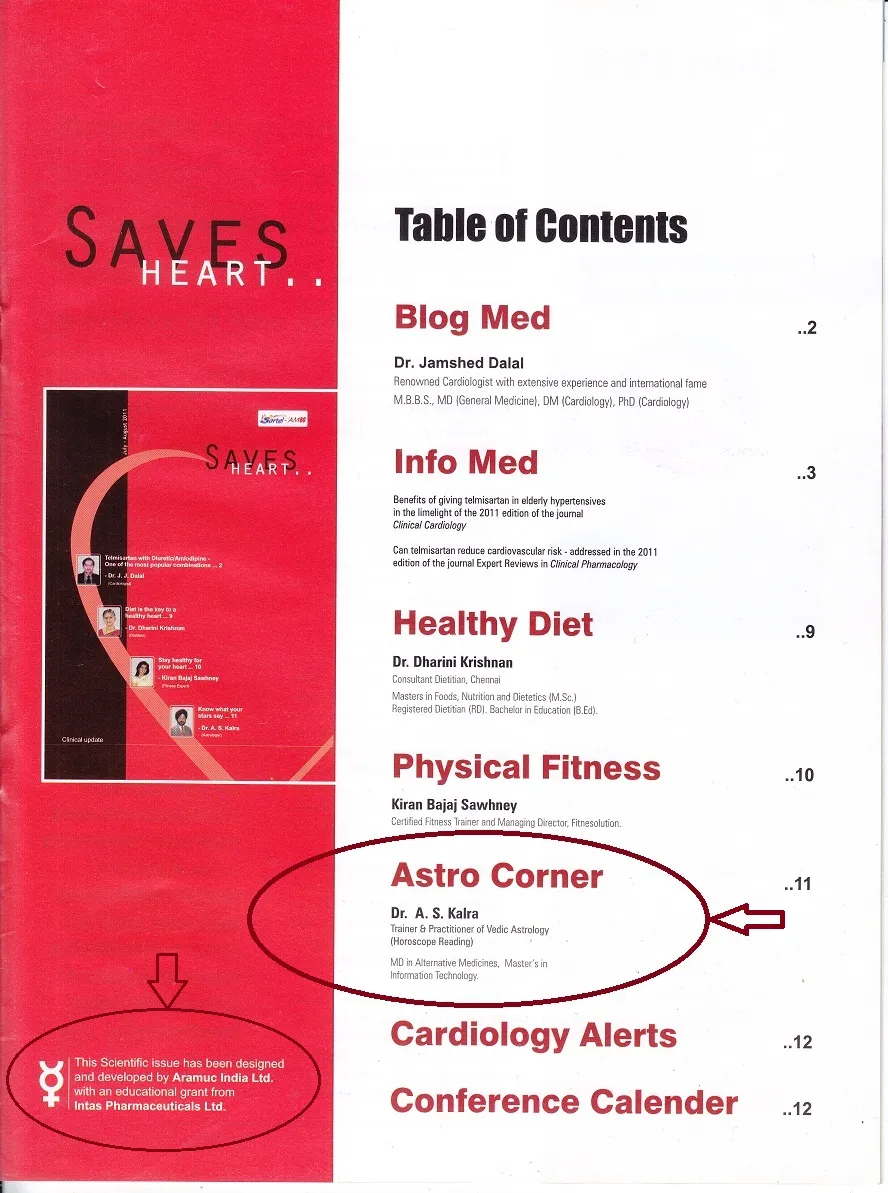 Table of Contents - Saves Heart medical magazine